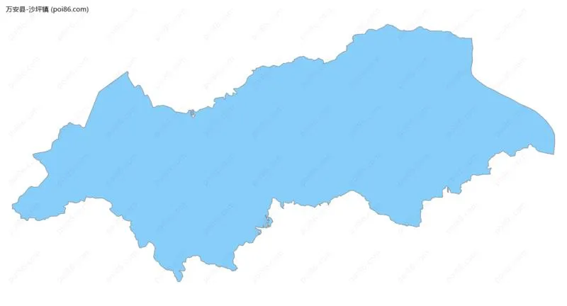 沙坪镇边界地图