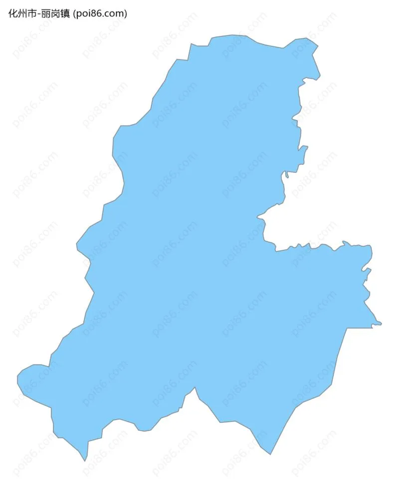 丽岗镇边界地图