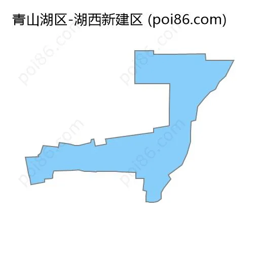 湖西新建区边界地图