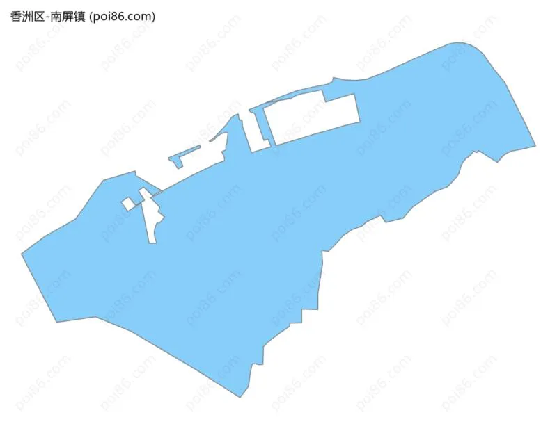 南屏镇边界地图