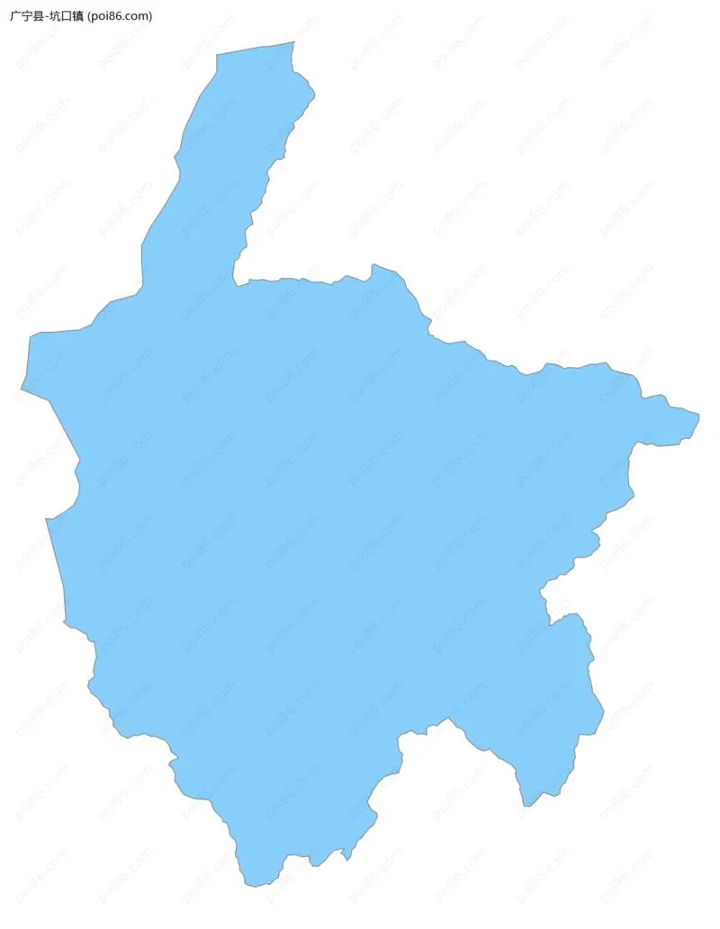 坑口镇边界地图