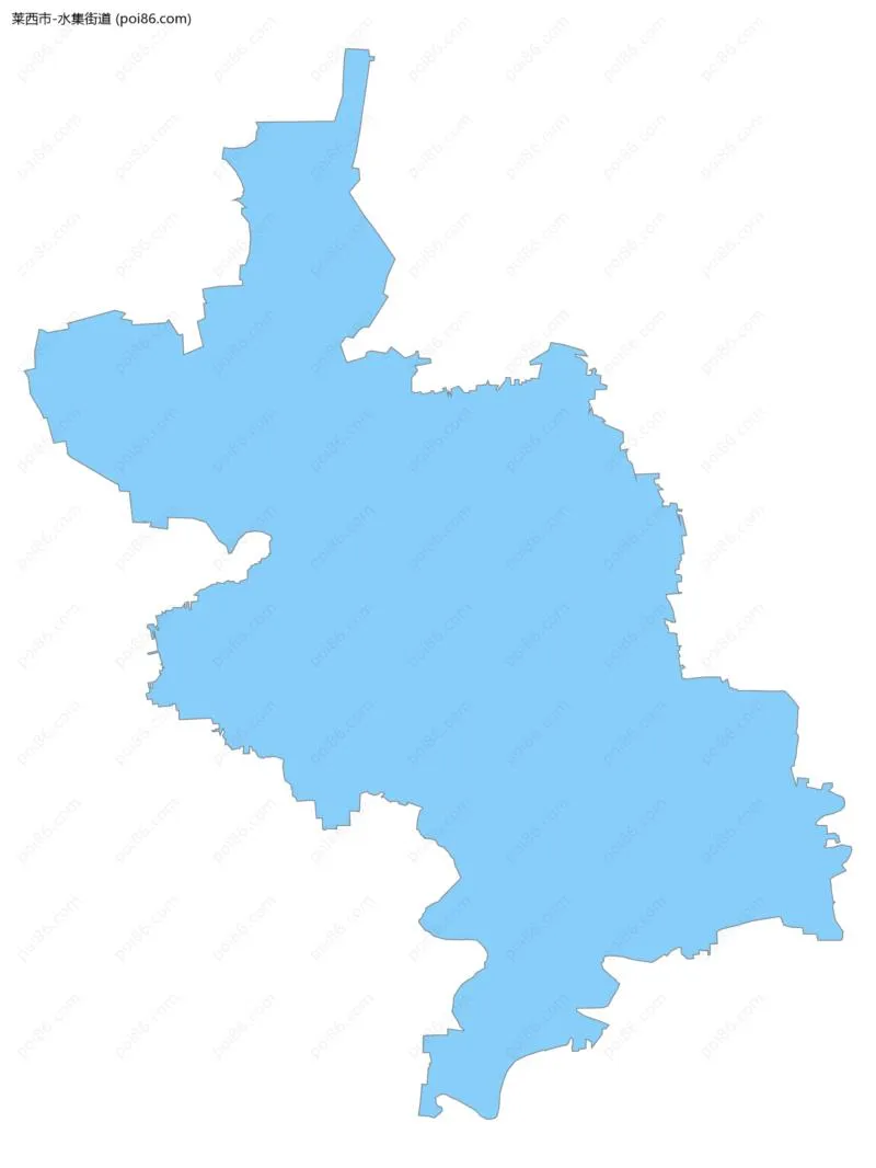 水集街道边界地图