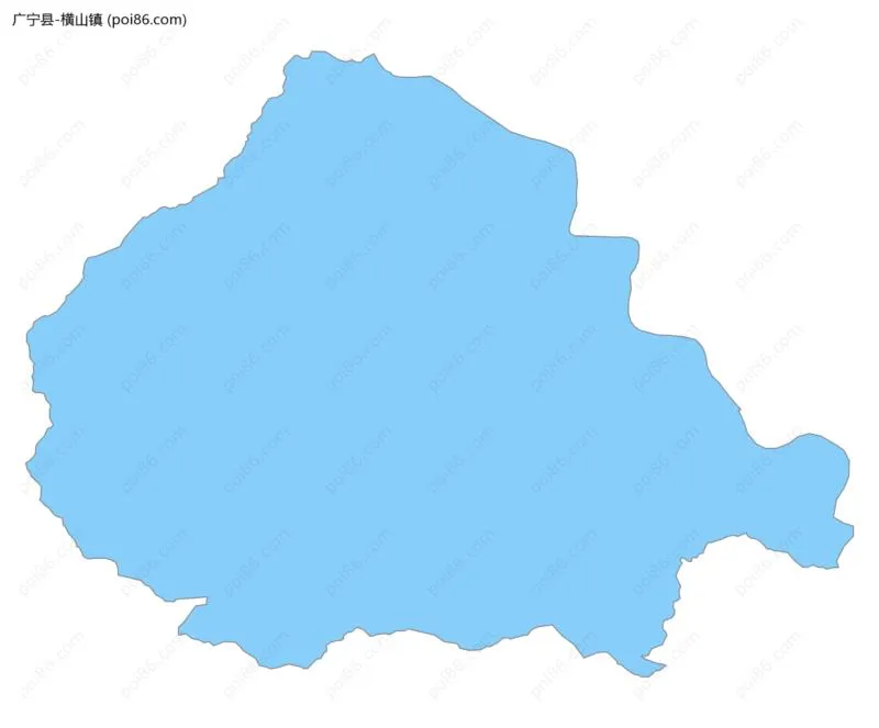 横山镇边界地图