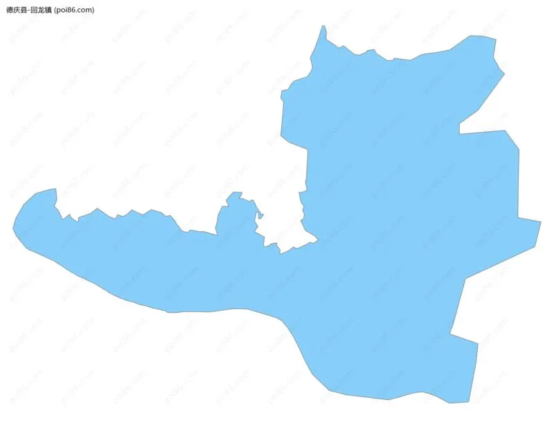 回龙镇边界地图
