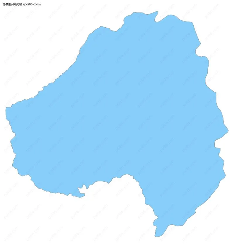 凤岗镇边界地图