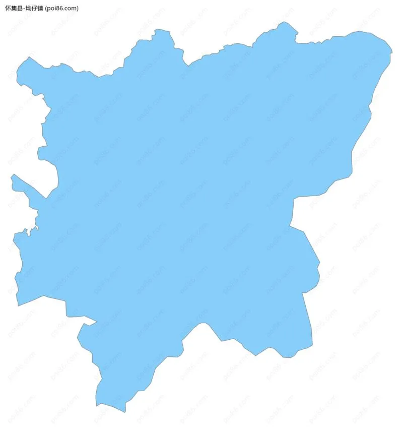 坳仔镇边界地图