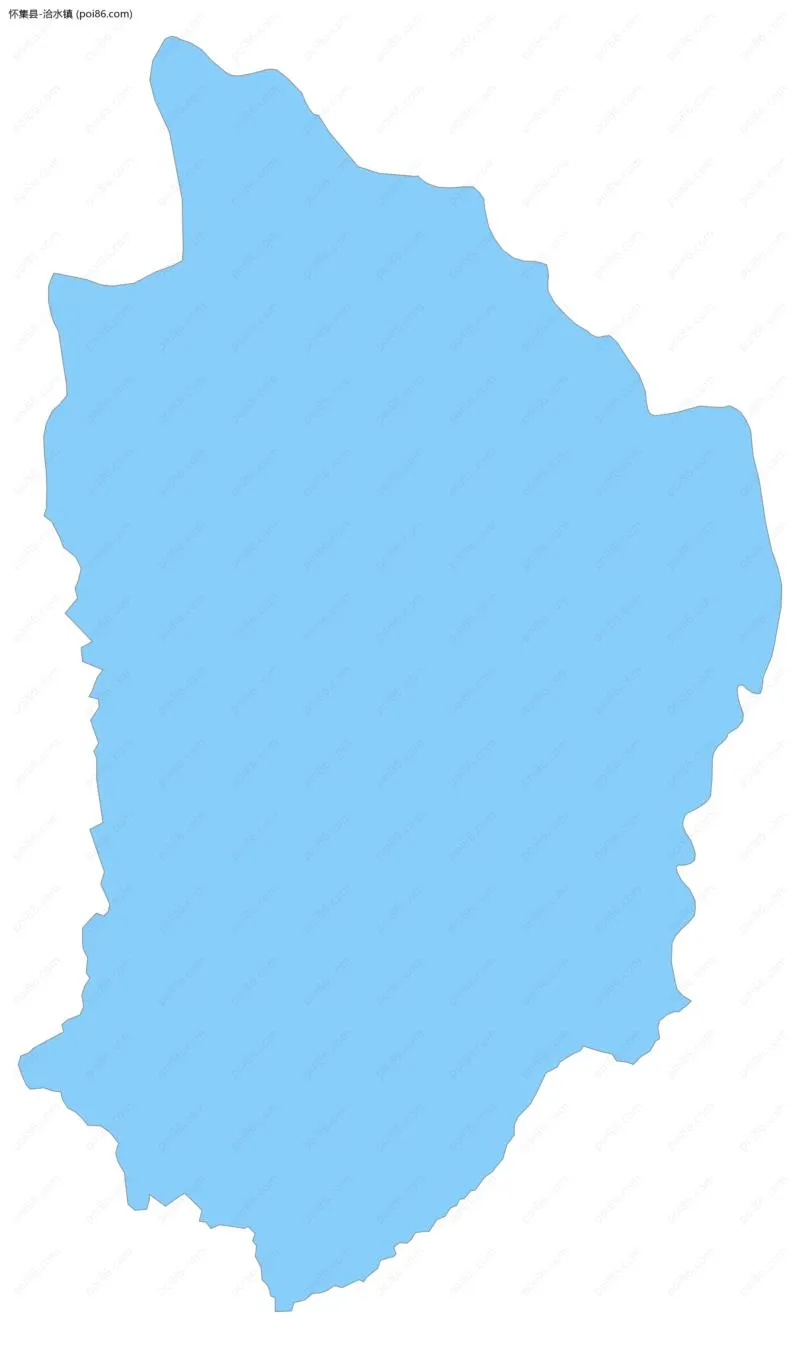 洽水镇边界地图