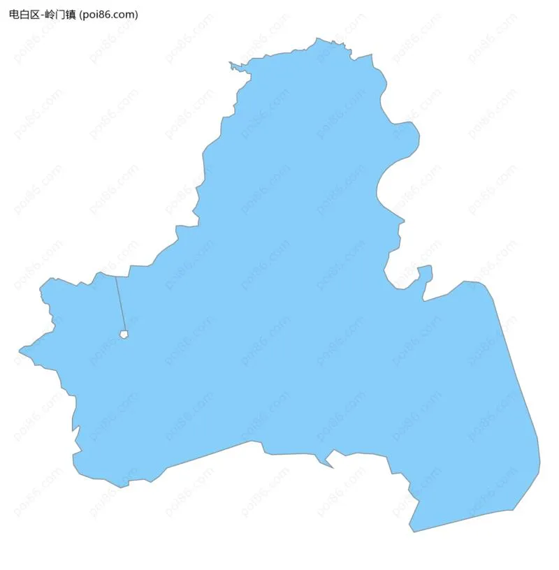 岭门镇边界地图