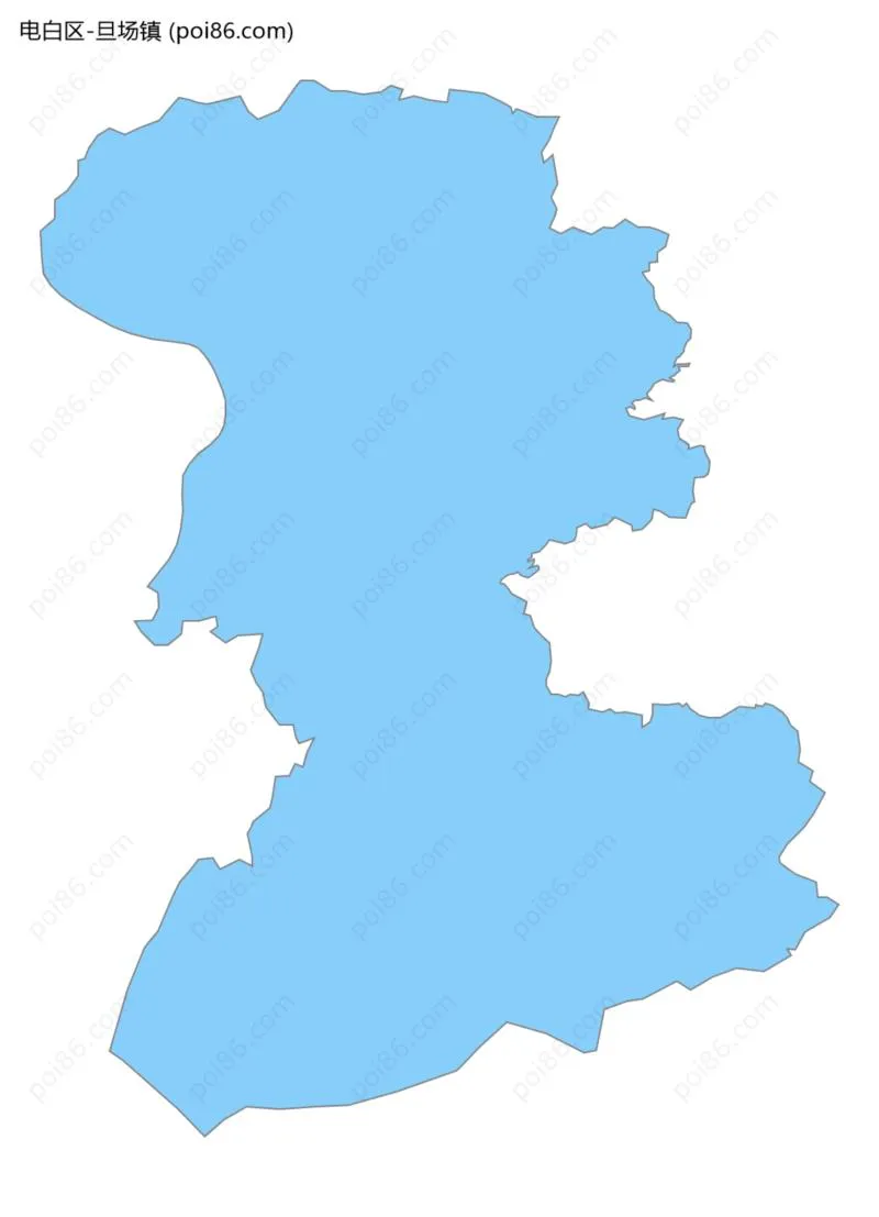 旦场镇边界地图