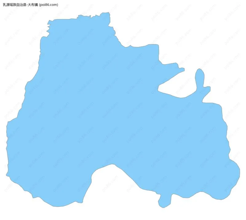大布镇边界地图