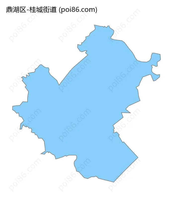 桂城街道边界地图