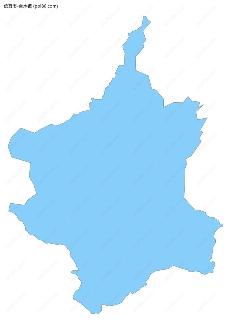 合水镇边界地图