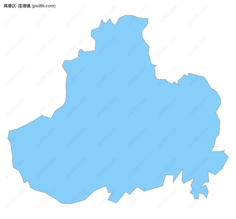 莲塘镇边界地图