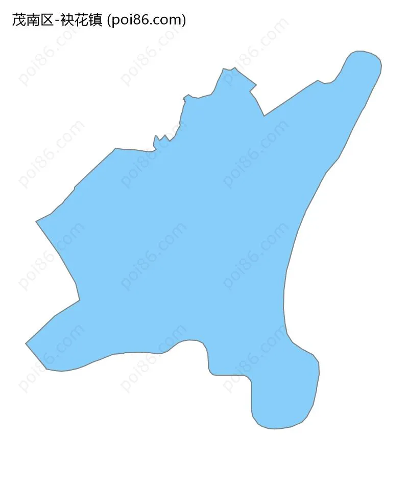 袂花镇边界地图