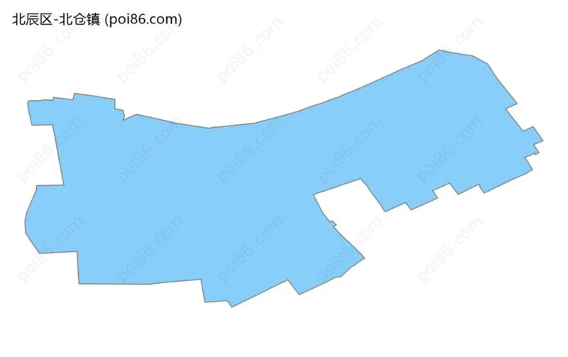 北仓镇边界地图
