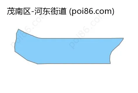 河东街道边界地图