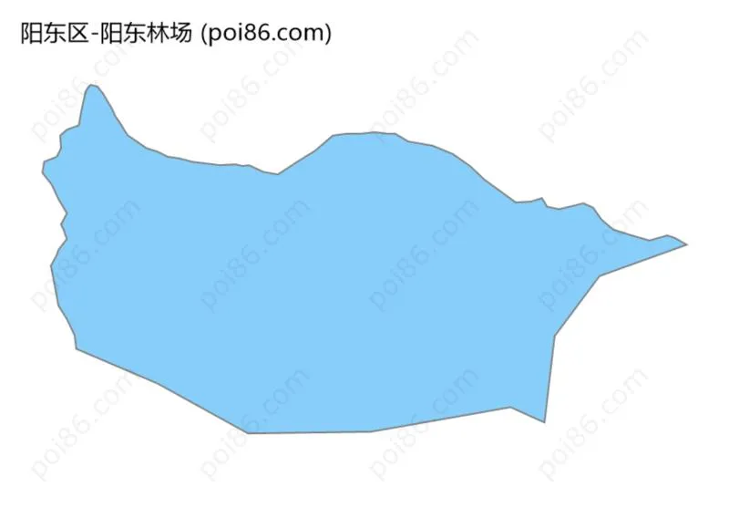 阳东林场边界地图