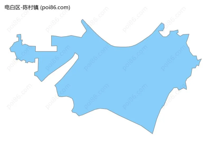 陈村镇边界地图
