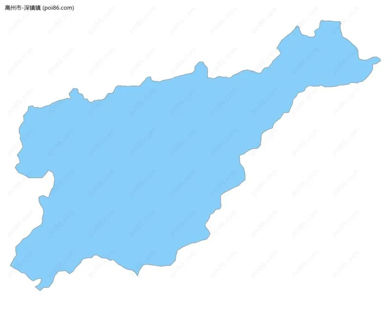 深镇镇边界地图