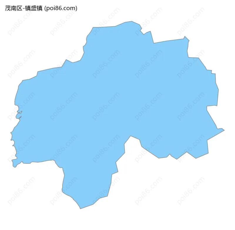 镇盛镇边界地图