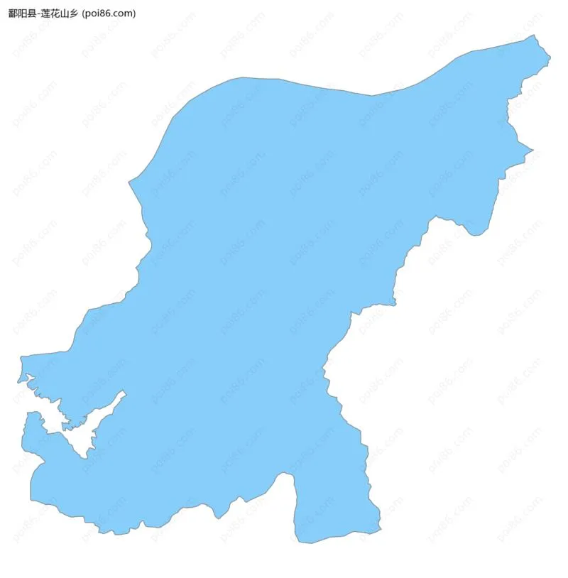 莲花山乡边界地图