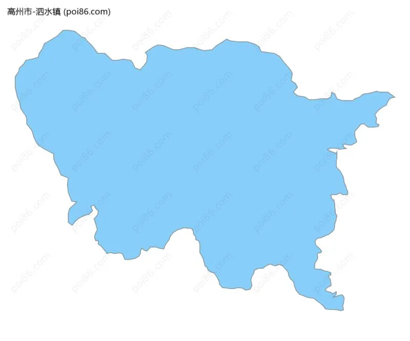 泗水镇边界地图