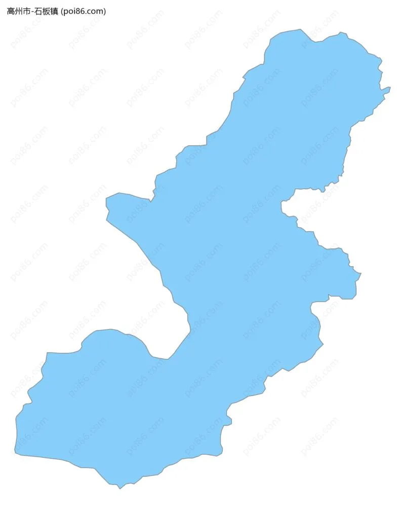 石板镇边界地图