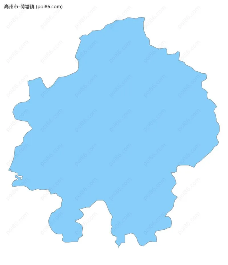 荷塘镇边界地图