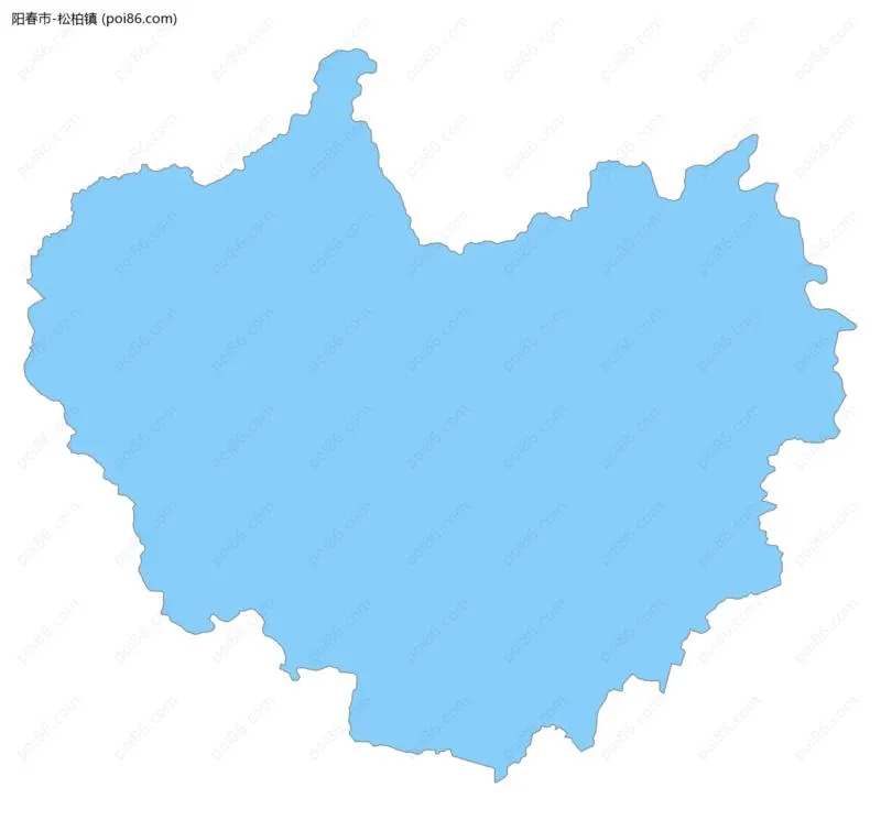 松柏镇边界地图