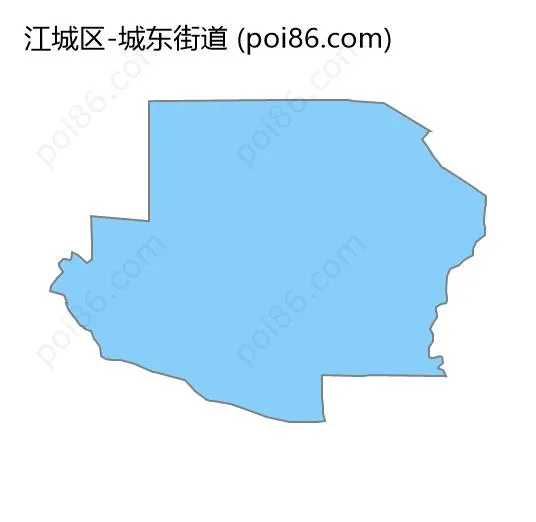 城东街道边界地图