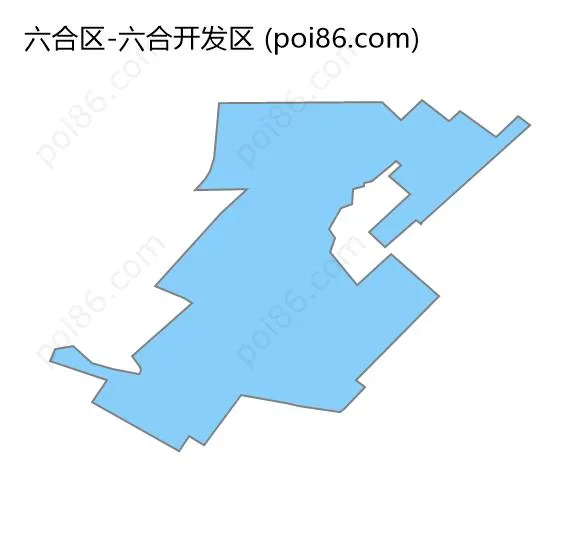 六合开发区边界地图