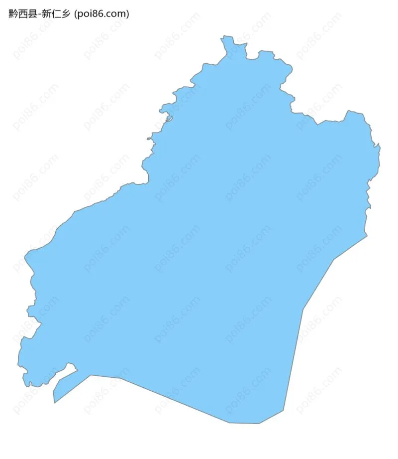 新仁乡边界地图