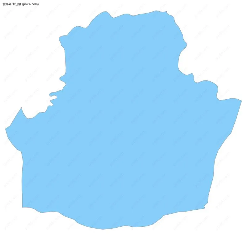 新江镇边界地图