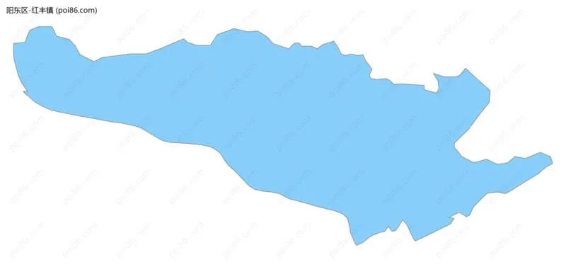 红丰镇边界地图