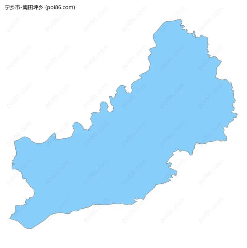 南田坪乡边界地图