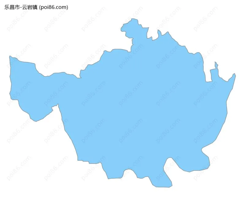 云岩镇边界地图