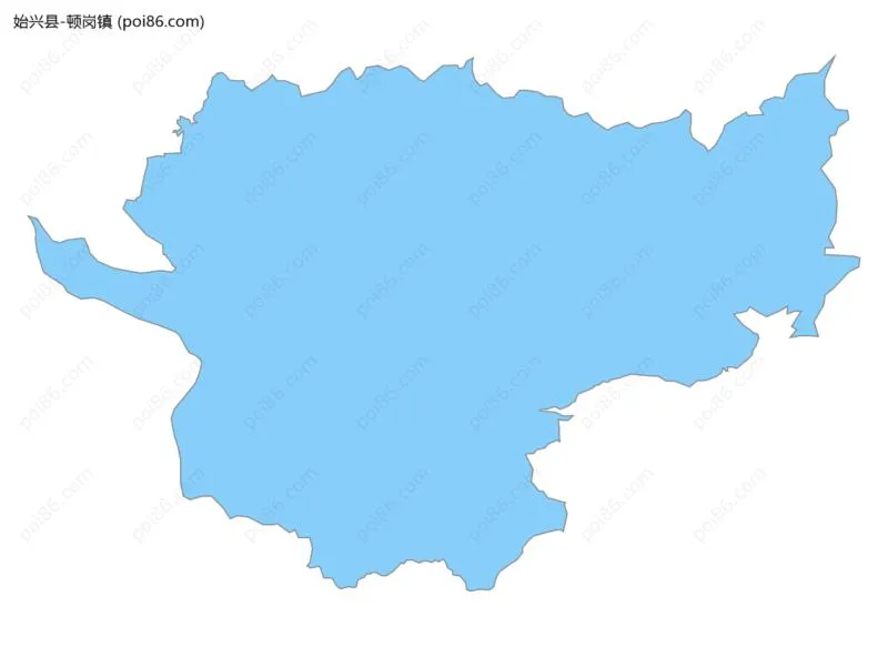 顿岗镇边界地图