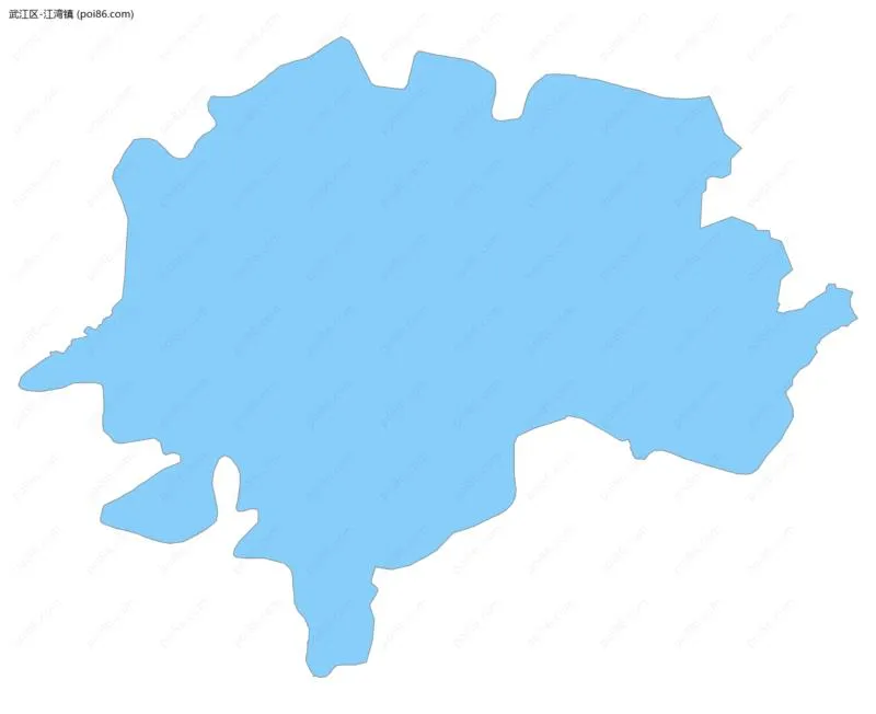 江湾镇边界地图