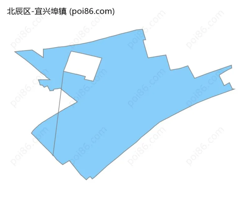宜兴埠镇边界地图
