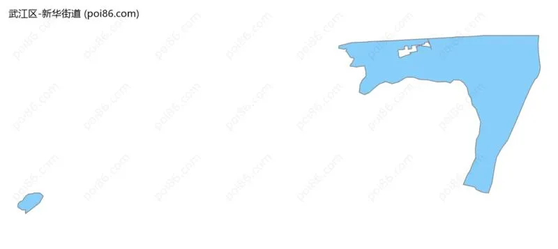 新华街道边界地图