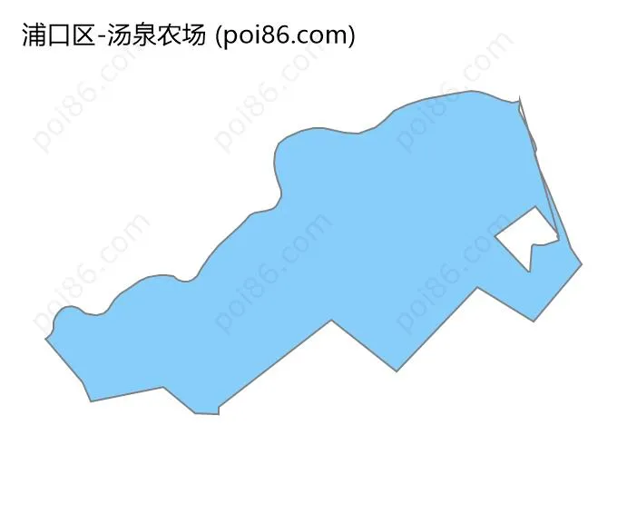 汤泉农场边界地图