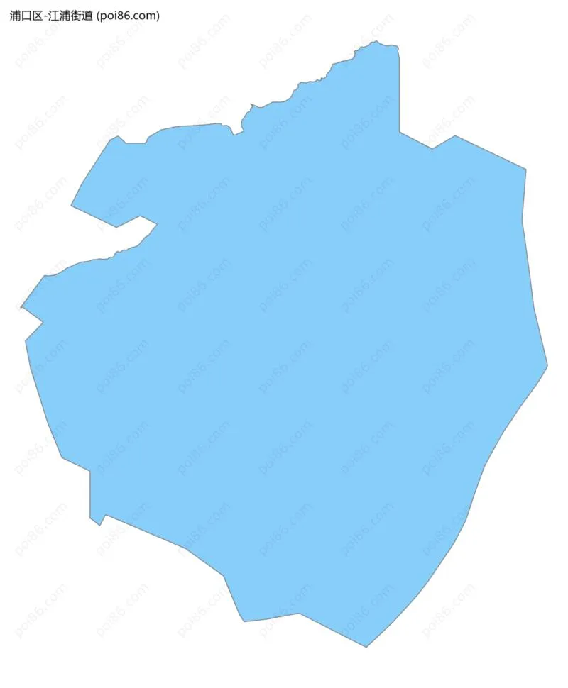江浦街道边界地图