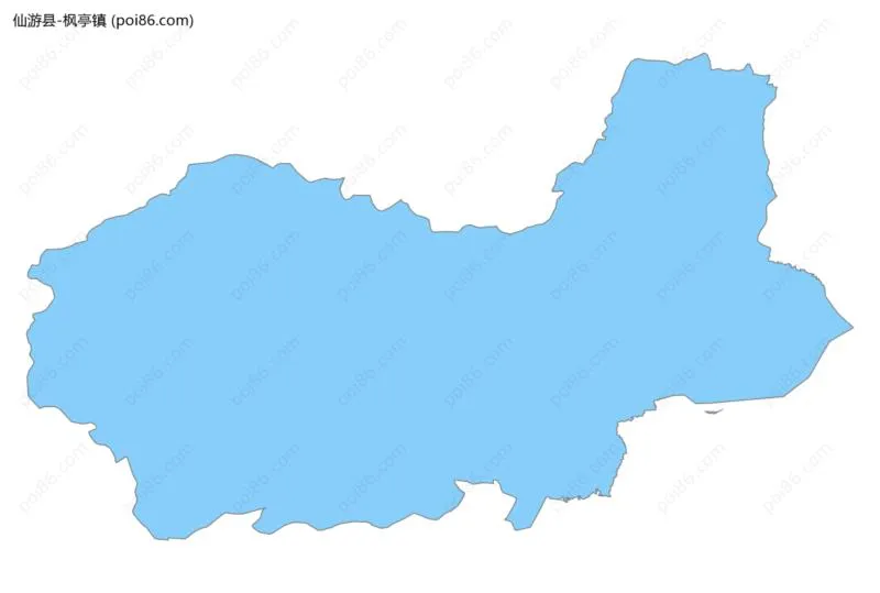 枫亭镇边界地图