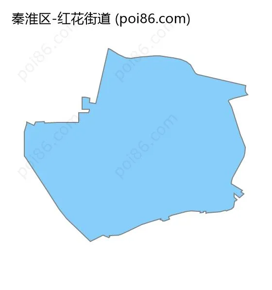 红花街道边界地图