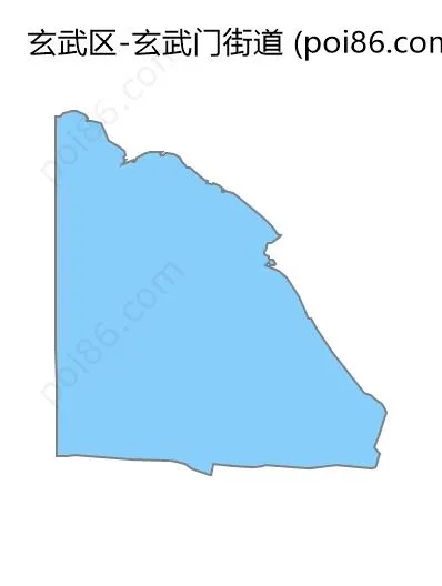 玄武门街道边界地图