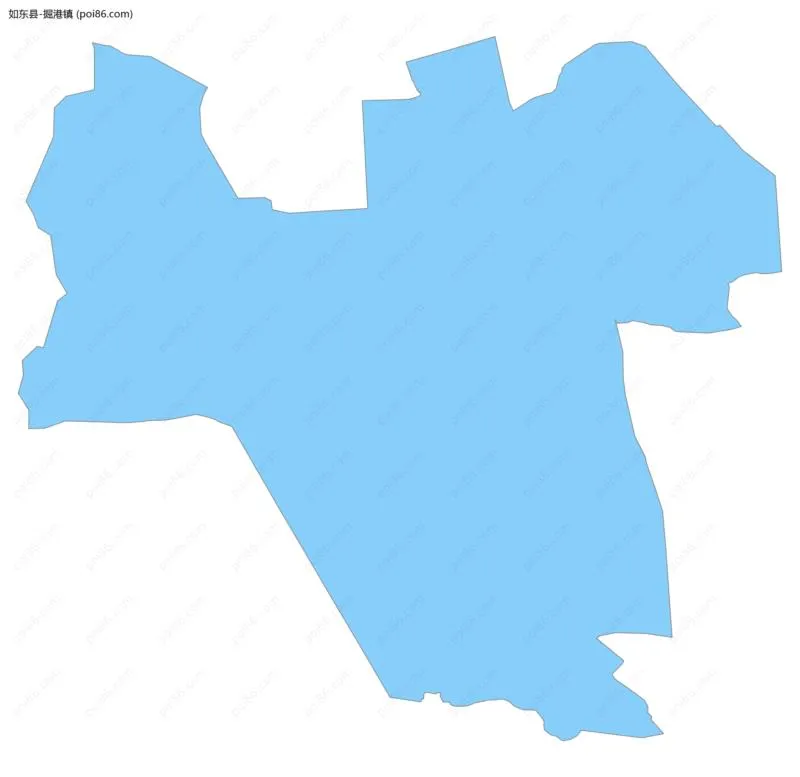 掘港镇边界地图