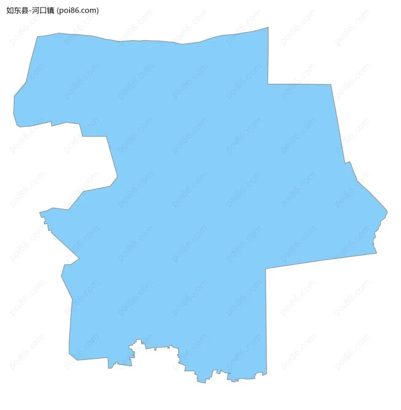 河口镇边界地图