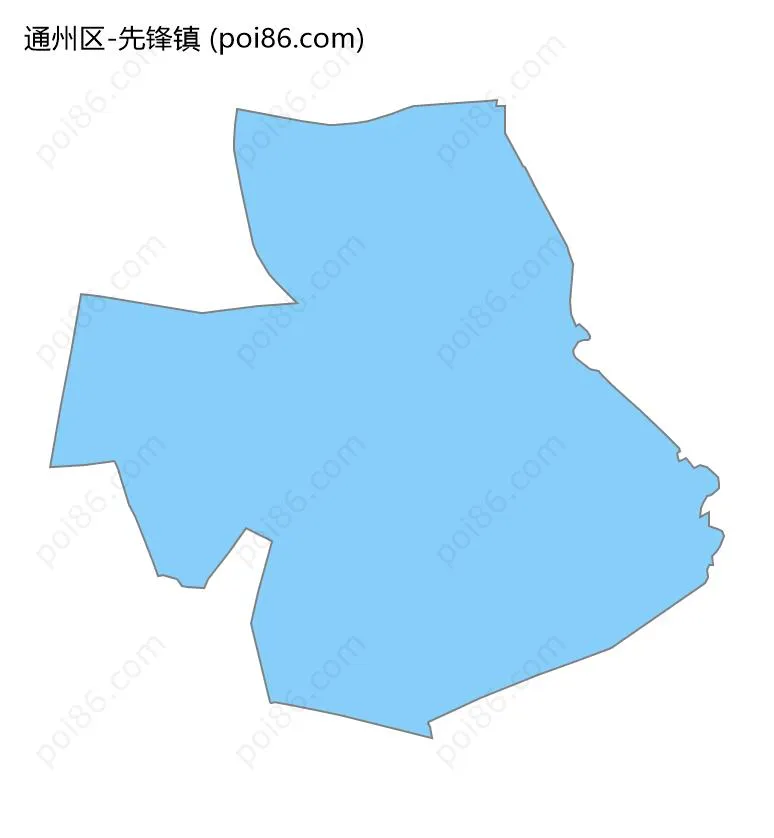 先锋镇边界地图