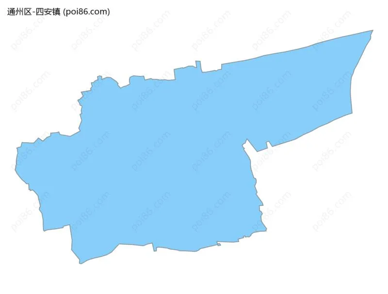 四安镇边界地图