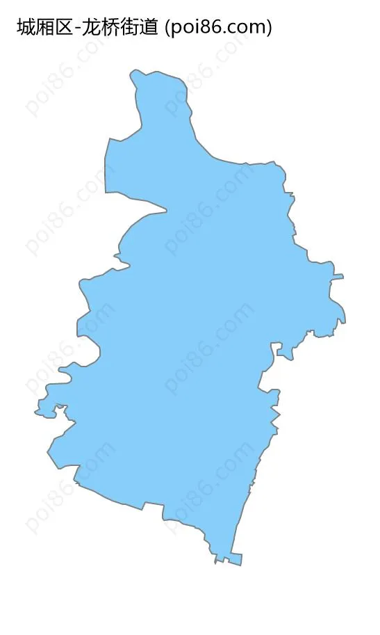 龙桥街道边界地图